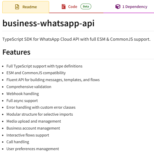 Business WhatsApp API